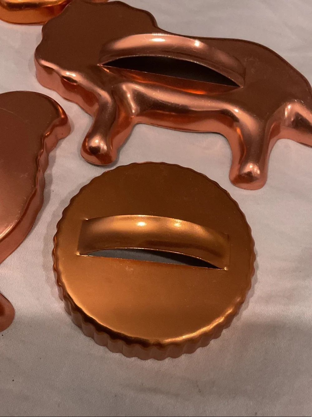 Copper-Tone Decorative Animal & Shape Molds (Set of 6)